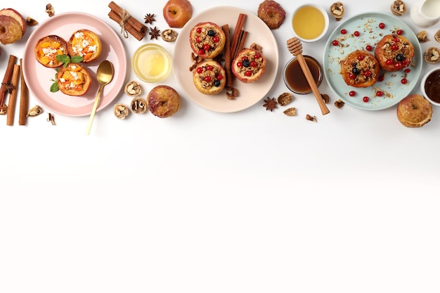 Zestaw dań na stole